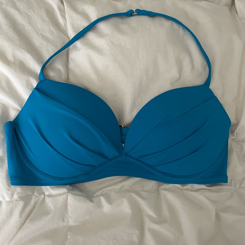 Victorias Secret Push Up Neon Halter Bikini Top